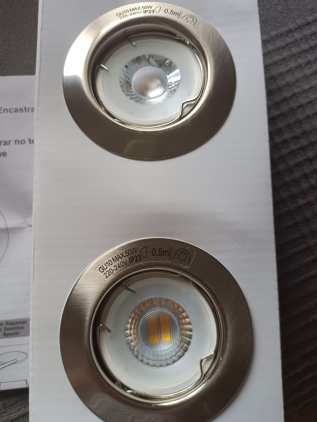 3 Focos LED GU10 - 35W - 230 lúmenes