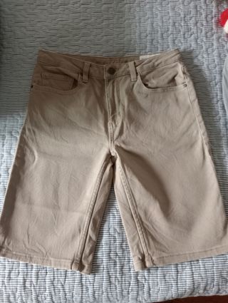 Bermudas beige talla M