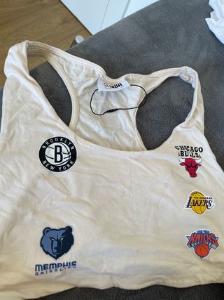 Top tirantes NBA - Beige