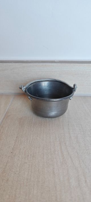 Mini Calderone Vintage in Peltro
