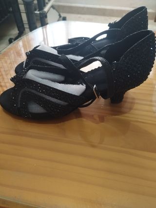 Zapatos baile salón mujer 37 negros