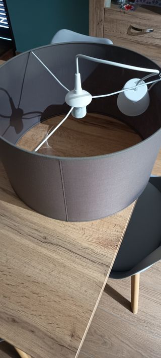Lampadario Beige in Tessuto - 45cm