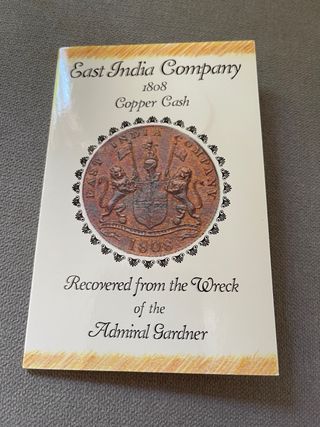 2 Monedas barco hundido admiral gardner 1808