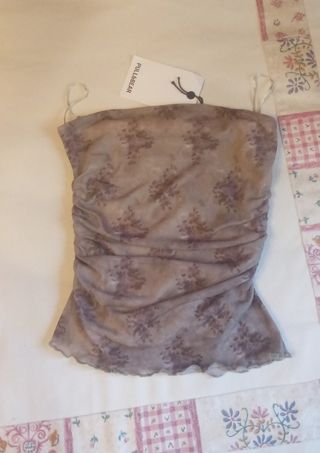 Top Pull&Bear marrón beige