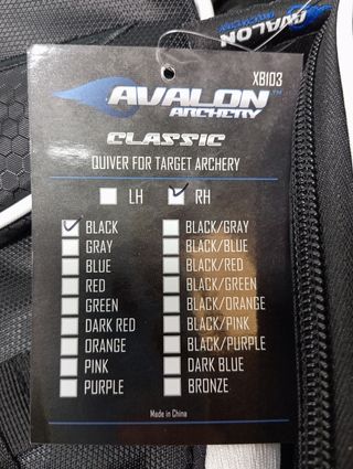 : Carcaj Avalon Archery Classic RH