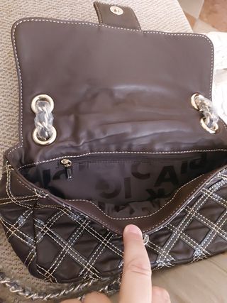 Bolso Purificación García marrón chocolate NUEVO