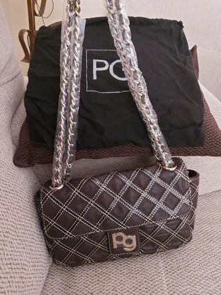 Bolso Purificación García marrón chocolate NUEVO