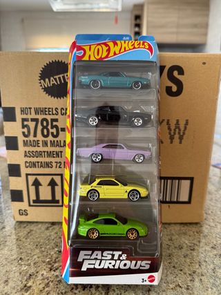 Hot Wheels 5 coches Fast&Furious