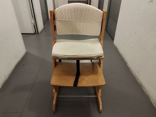 Trona evolutiva madera