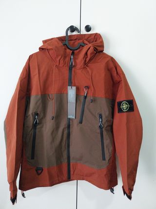 Chaqueta Stone Island marrón-naranja