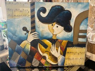 Cuadro al óleo - Músico