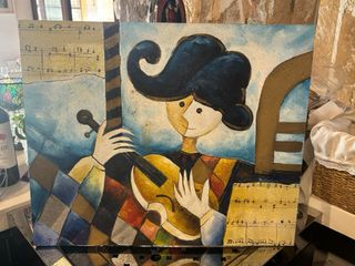 Cuadro al óleo - Músico