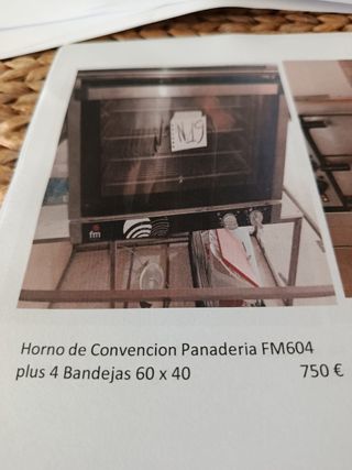 Horno FM604 Panadería - 4 Bandejas
