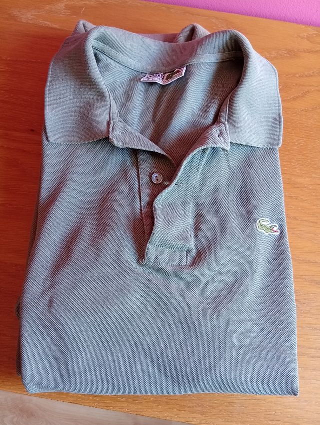 Polos Lacoste verde oliva en buen estado