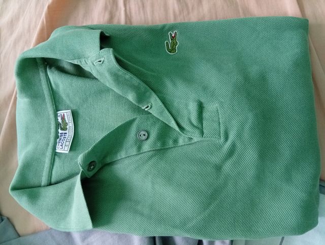 Polos Lacoste verde oliva en buen estado