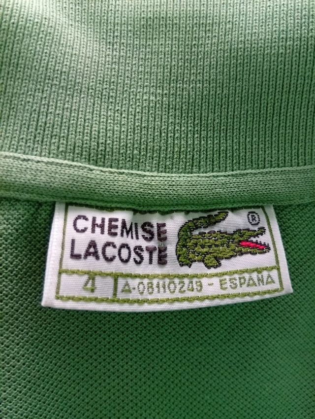 Polos Lacoste verde oliva en buen estado