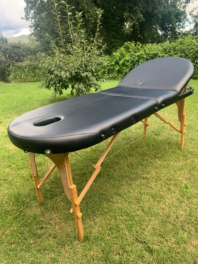 Mesa de masaje plegable.