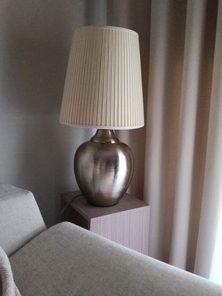 Lámpara metal Ikea - Plateada
