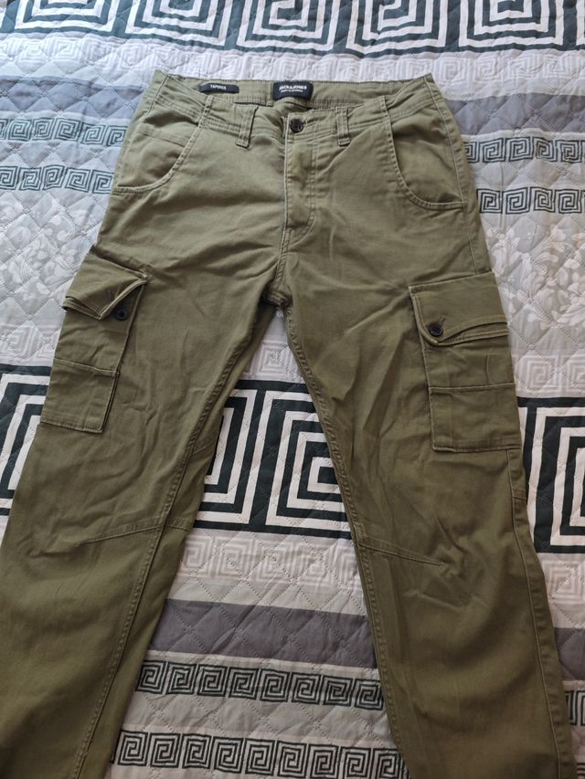 Pantalones cargo Jack & Jones - Verde oliva