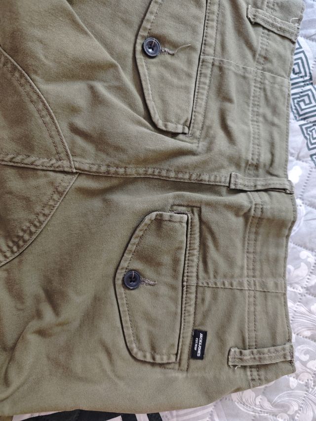 Pantalones cargo Jack & Jones - Verde oliva