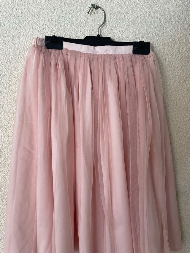 Falda tul rosa niña M