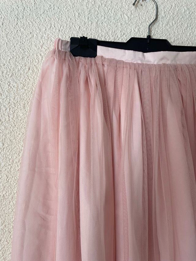 Falda tul rosa niña M