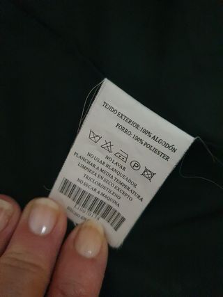 Abrigo negro vintage talla M