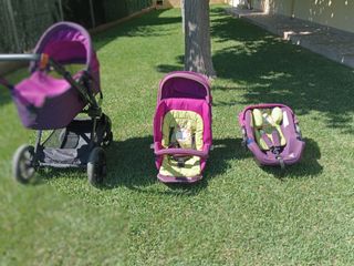 Carrito bebé Jane: capazo,silla y cuco, más acople
