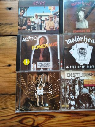 6 CDs Rock - AC/DC, Motörhead, Disturbed