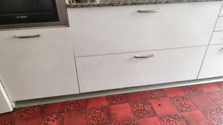 Muebles cocina blancos