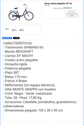 Bicicleta plegable
