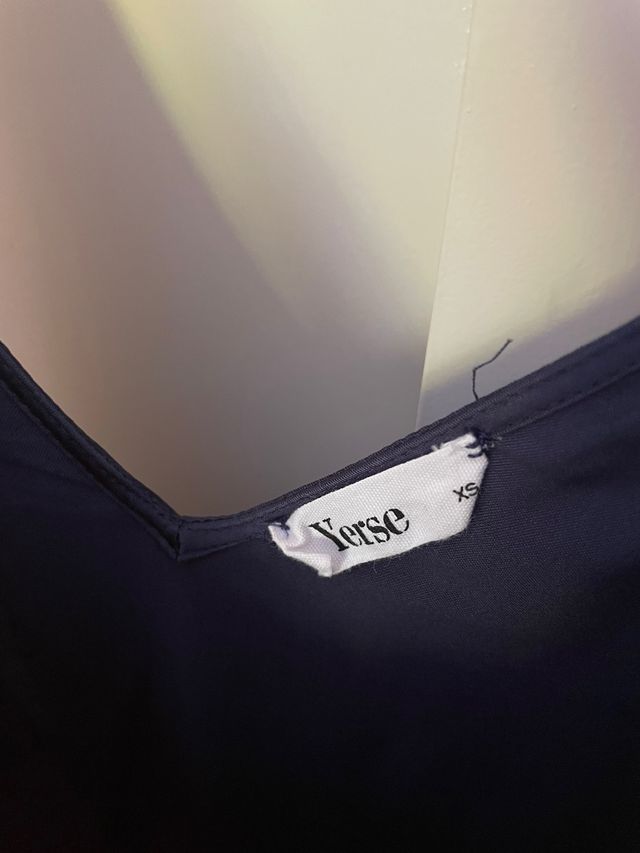Vestido Verse azul marino XS