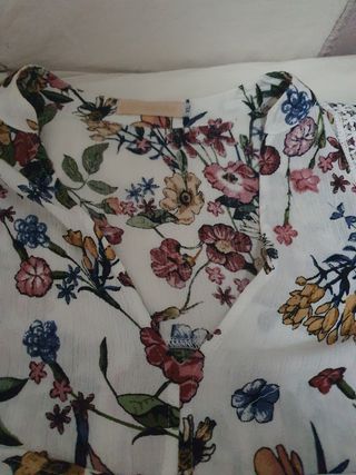 Vestido camisero floral XL