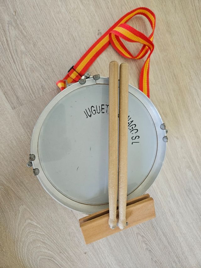 Tambor infantil con baquetas ideal para niñ@s