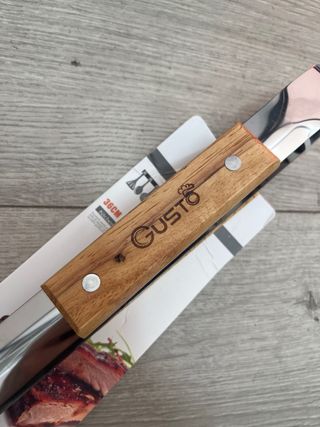 IPEA Pinzas de Cocina de Acero Inoxidable y Madera