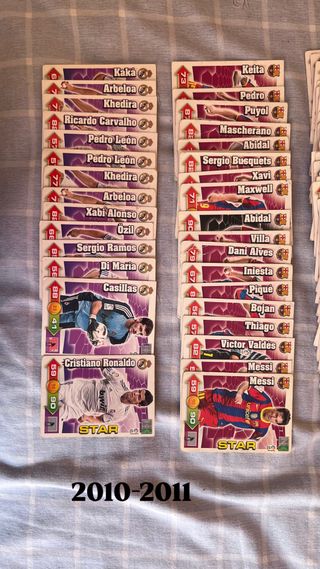 Cromos Adrenalyn temporadas (2010-11/2014-2015)