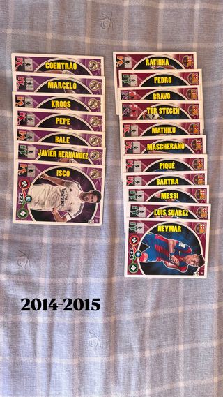 Cromos Adrenalyn temporadas (2010-11/2014-2015)