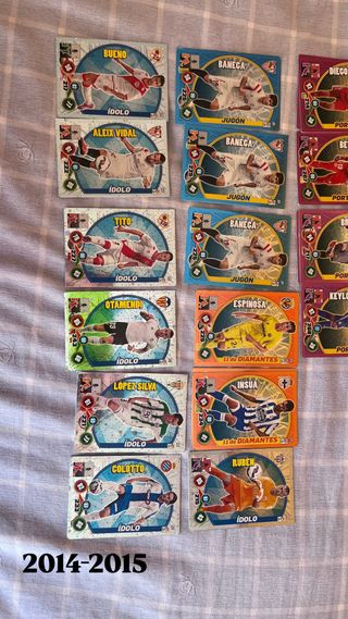 Cromos Adrenalyn temporadas (2010-11/2014-2015)
