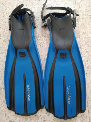 Aletas Avantix-3 Planas Azul Talla 43-44 