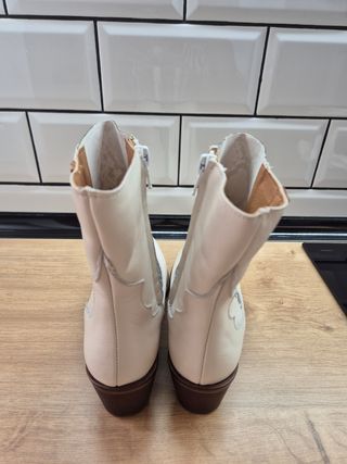 Botines Popa serpiente-blanco