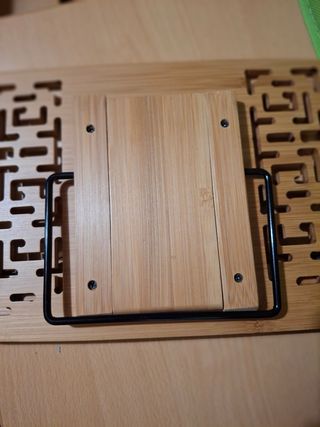 Atril madera bambú para libros, partituras. Nuevo