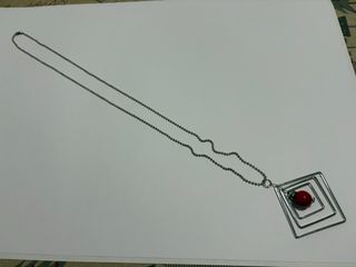 Collar Plata Rojo - Gargantilla