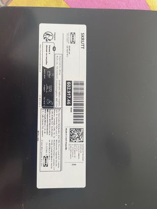 Protector escritorio color negro