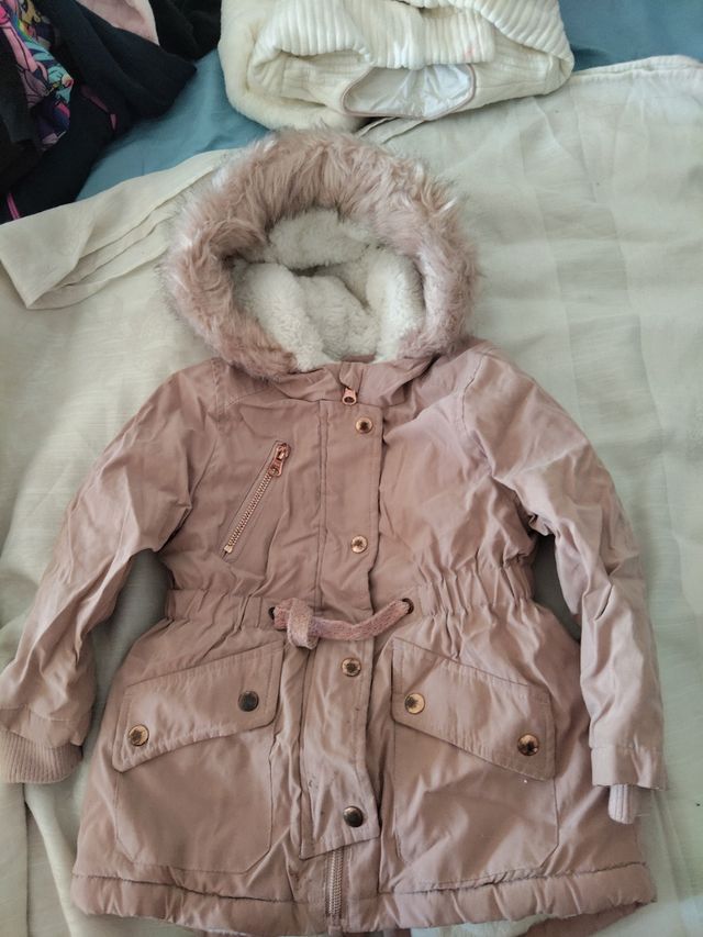 Abrigo niña rosa | Talla 18 meses