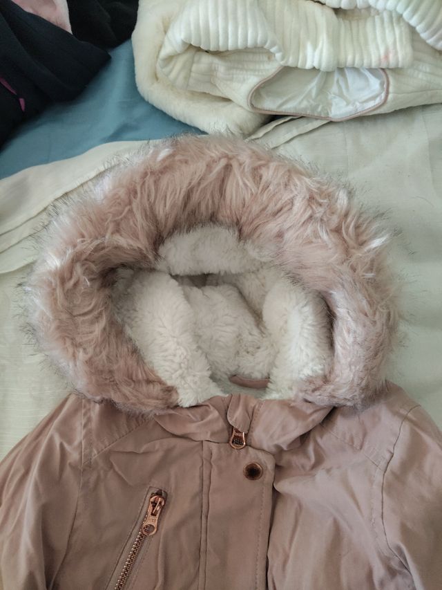 Abrigo niña rosa | Talla 18 meses