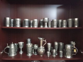 Juego de copas de plata 