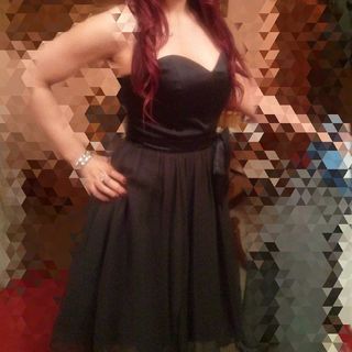 Vestido fiesta negro