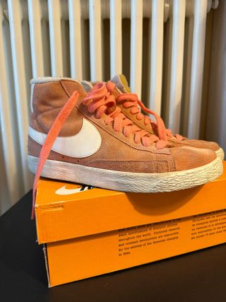 Nike Blazer Mid Suede - Arancio Rosa