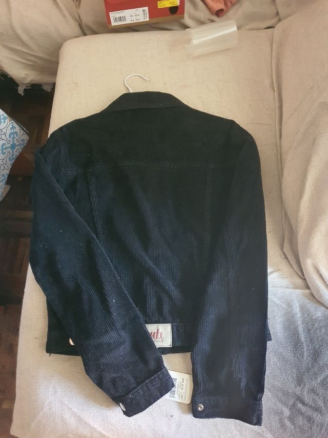 Chaqueta pana negra MONTEROS - talla M