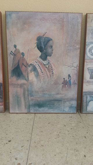 Tríptico nativos norteamericanos.